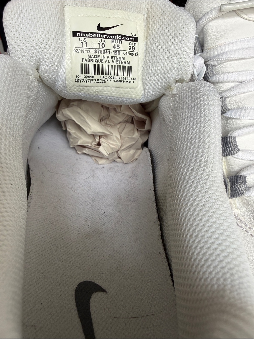 Nike Shox NZ Men’s Running Shoes White Gray Size 11 - Picture 9 of 10